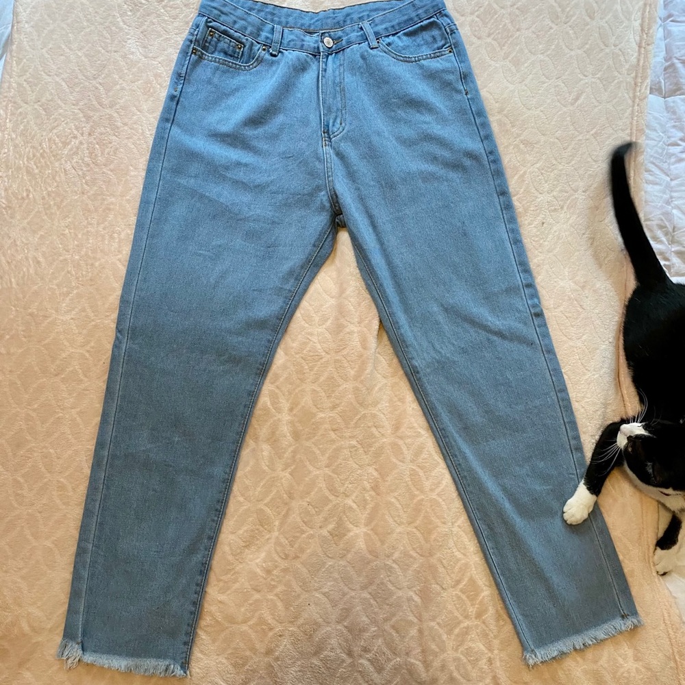 SHEIN Mom Jeans - Large (cat not included)